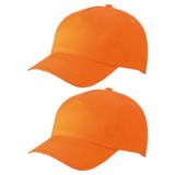 Myrtle Beach Orange 5-panel baseball caps for adults - Set of 4