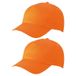 Myrtle Beach Orange 5-panel baseball caps for adults - Set of 4