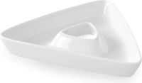 HENDI Driehoekig bord – Hard porselein – Stoot- en slijtvast – 176x161x27 mm – Roomwit