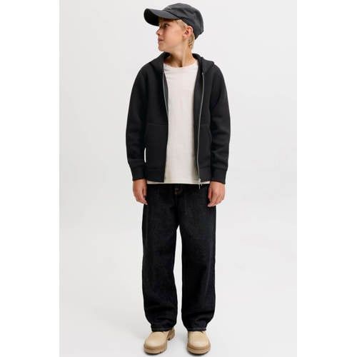 JACK & JONES JUNIOR sweatvest - zwart