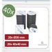 Quadrios 26SA184 26SA184 Pastille adhésive double-face noir (Ø x L) 30 mm x 40 mm 40 pc(s)