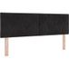Tête de lit noir 144 cm velours