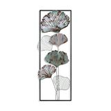 Handgemaakte decoratieve metalen wandaccessoire, 32 x 90 x 4 cm, 100% metaal, uniek handgeschilderd design, perfect voor woondecoratie, voegt elegantie en stijl toe