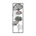 Handgemaakte decoratieve metalen wandaccessoire, 32 x 90 x 4 cm, 100% metaal, uniek handgeschilderd design, perfect voor woondecoratie, voegt elegantie en stijl toe