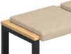 vidaXL Bankkussen 2 st microvezel crèmekleurig diepte 35 cm