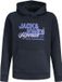 JACK & JONES Sweat à capuche Junior Taille 164 Bleu foncé