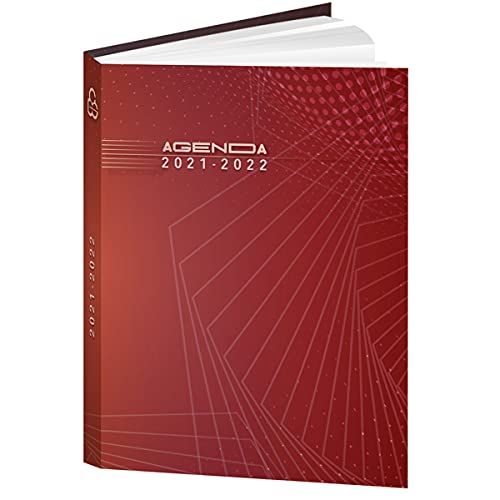 AGENDA TECHNO rood 12,5 x 17,5 cm BOUCHUT