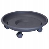 Merkloos WAGNER Plantenroller Ø34cm Antraciet Kunststof - Max 50kg