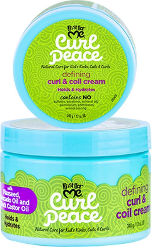 Just for Me - Curl Peace Defining Curl & Coil Cream - Krullen Creme - Kinderen- 340gr