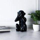 Home Deco Decoratieve aap Zwart 29,5 cm