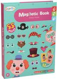 Lobbes Speelgoed BV Magnetisch opbergboek - gekke gezichten, 55dlg.