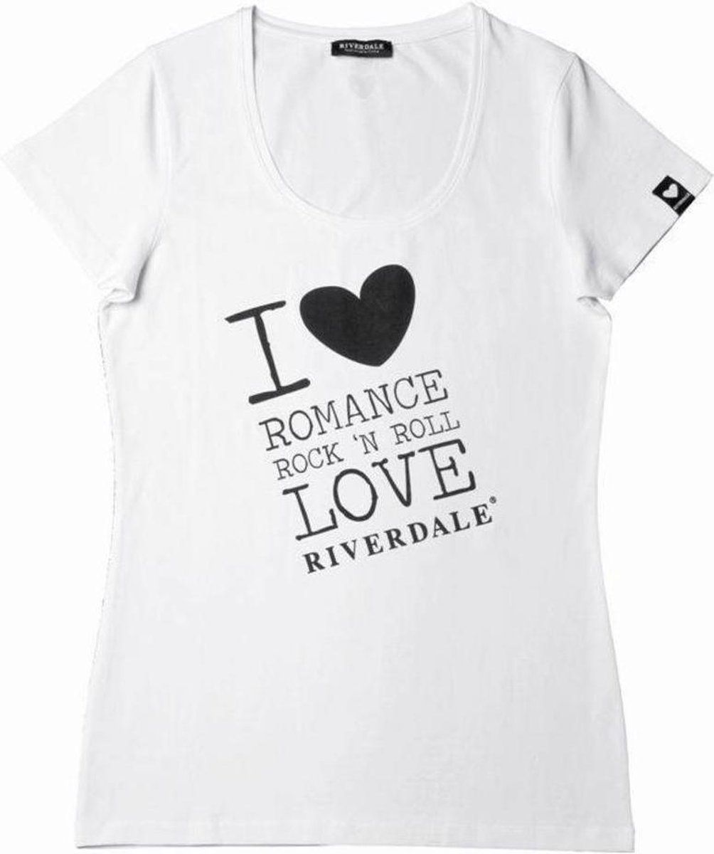 Riverdale dames t-shirt wit maat L I Love