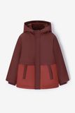 Sissy-Boy Donkerbruine colourblock technische regenjas