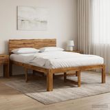 vidaXL Tweepersoonsbed met hoofdbord ROSTOCK Naturel 140 x 190 cm
