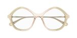 Chloé Ch0062o Lunettes de vue femme jaune géométrique 52mm