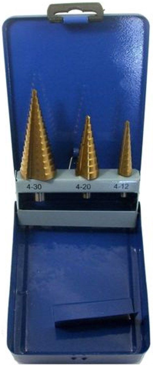 Brüder Mannesmann HSS Stappenboor set titanium - 8715156023118