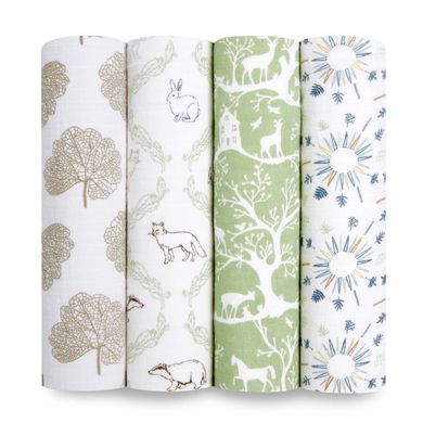 aden + anais™ Muslin Swaddle 4-Pack - Harmony - 112 x 112 cm