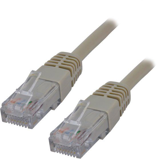 MCL Netwerkkabel RJ45 Cat5E 5.0 m Grijs
