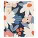 Busy B Groot adresboek met alfabetische tabbladen, stickers voor adreswijziging en zak - Navy Daisy