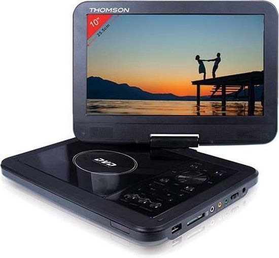 Thomson THP370B draagbare dvd-/ Tafelblad Zwart 25,4 cm (10'')