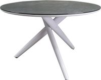 AVH-Collectie New Valley dining tuintafel rond 120 cm wit keramiek