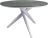 AVH-Collectie New Valley dining tuintafel rond 120 cm wit keramiek