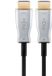 Goobay Actieve HDMI 2.1 Kabel - 8K 60Hz - Verguld - 40 meter - Zwart/Zilver
