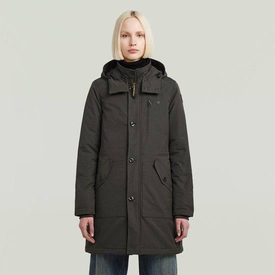 G-STAR Vodan jkt wmn Dames Jas - asfalt - Maat M - Vrouwen - Parka