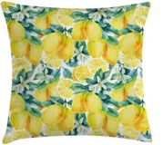 ABAKUHAUS Kussenhoes – 60x60 cm – Groen/Geel – dubbelzijdig bedrukt, met rits