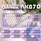 Ajazz AK870 RGB Gaming Mechanical Keyboard - Hot Swap - 84 Keys - Wireless Bluetooth 2.4G Wired