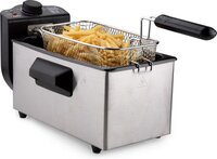 Alpina Friteuse - Frituurpan - 3 Liter - 2000 Watt - Roestvrij Staal - Met Thermostaatknop