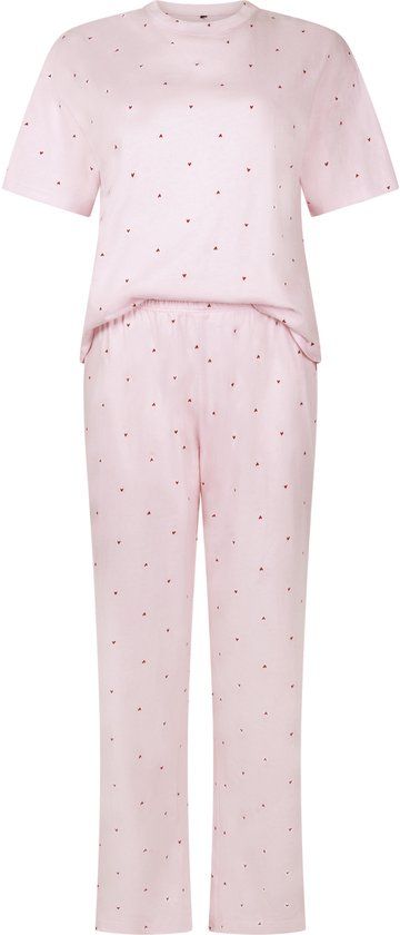 Hunkemöller Pyjama Set Cotton Print Roze