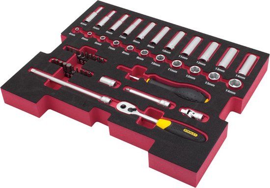 Stanley FATMAX TSTAK Insert Doppenset 1/4'' - 48-delig