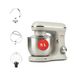 Girmi IM21W Keukenmachine 5 L, 1500W max, 10 snelheden, Gesso