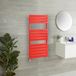 Lustro Radiateur sèche-serviettes design plat – Rouge (Siamese Red) – 120 cm x 45 cm