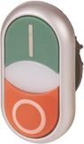 Eaton 284830 M22-DDLM-GR-X1/X0 Dubbele drukknop Kunststof frontring 1 stuk(s)