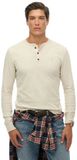 Superdry Classic Essential Henley Top Homme Coton L Beige clair