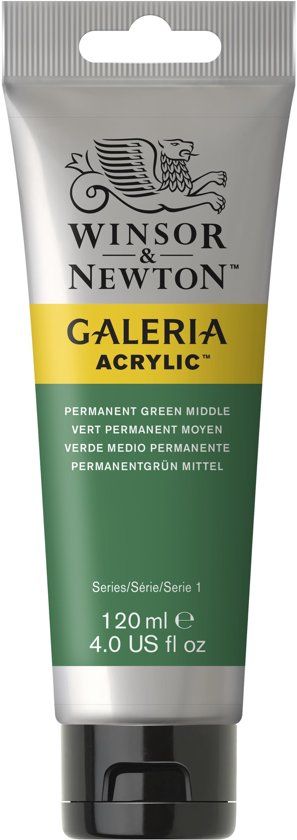 Winsor & Newton Galeria Acryl 120ml Permanent Green Med - 0094376987003