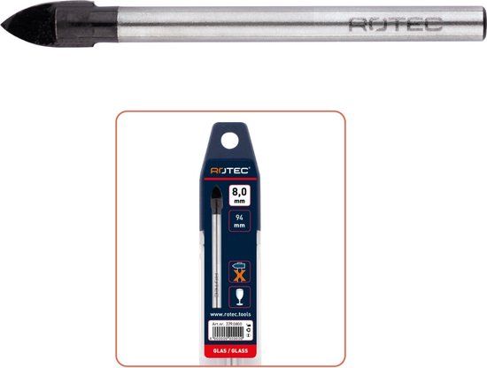 Rotec Type 229 Glasboor, Ø 4,0 x 65