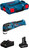 BOSCH GOP 12V-28 Outil multifonction (1 x 6,0 Ah batterie + GAL12V-40 chargeur + L-Boxx 102)