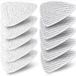 OEM Holland Connections Vervangdoeken voor Vileda microlitra/o-cedar osyda 100 stoompijp serie, 10 stuks, Wit, Microfiber