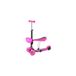 MINI SCOOTER Trottinette 3 roues 2-en-1 avec roues LED lumineuses, rose