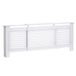 HOMCOM Cache-radiateur Design Contemporain Longueur Extensible 139-208,5 x 20,5 x 82,5 cm MDF Blanc