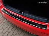 Zwart Avisa Zwart RVS Achterbumperprotector passend voor Mercedes A-Klasse W177 2018- 'Ribs'