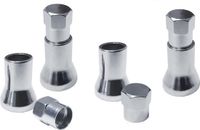 Simoni Racing Set ventielkapjes 'Chrome Valve' - Chroom