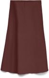 VERO MODA VMINARA HW 7/8 SKIRT SOLID WVN BTQ GA Jupe Femme L Marron Uni Polyester Élasthanne