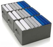 edihome, Closet Organizer voor Kleding – Lade Organizer met Compartimenten, Opvouwbare Stoffen Ladeverdeler voor Ondergoed, Sokken en T-Shirts, Kast Organizer (3 Pack - 8 Compartimenten - Donkergrijs)