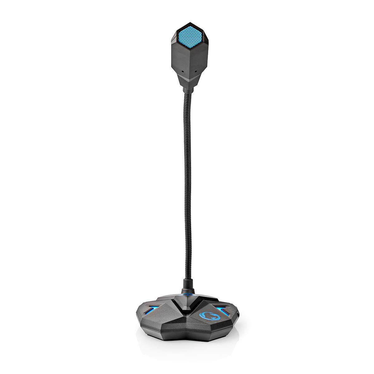 Nedis GMICGU100BK - Microfoon - Zwart/Blauw