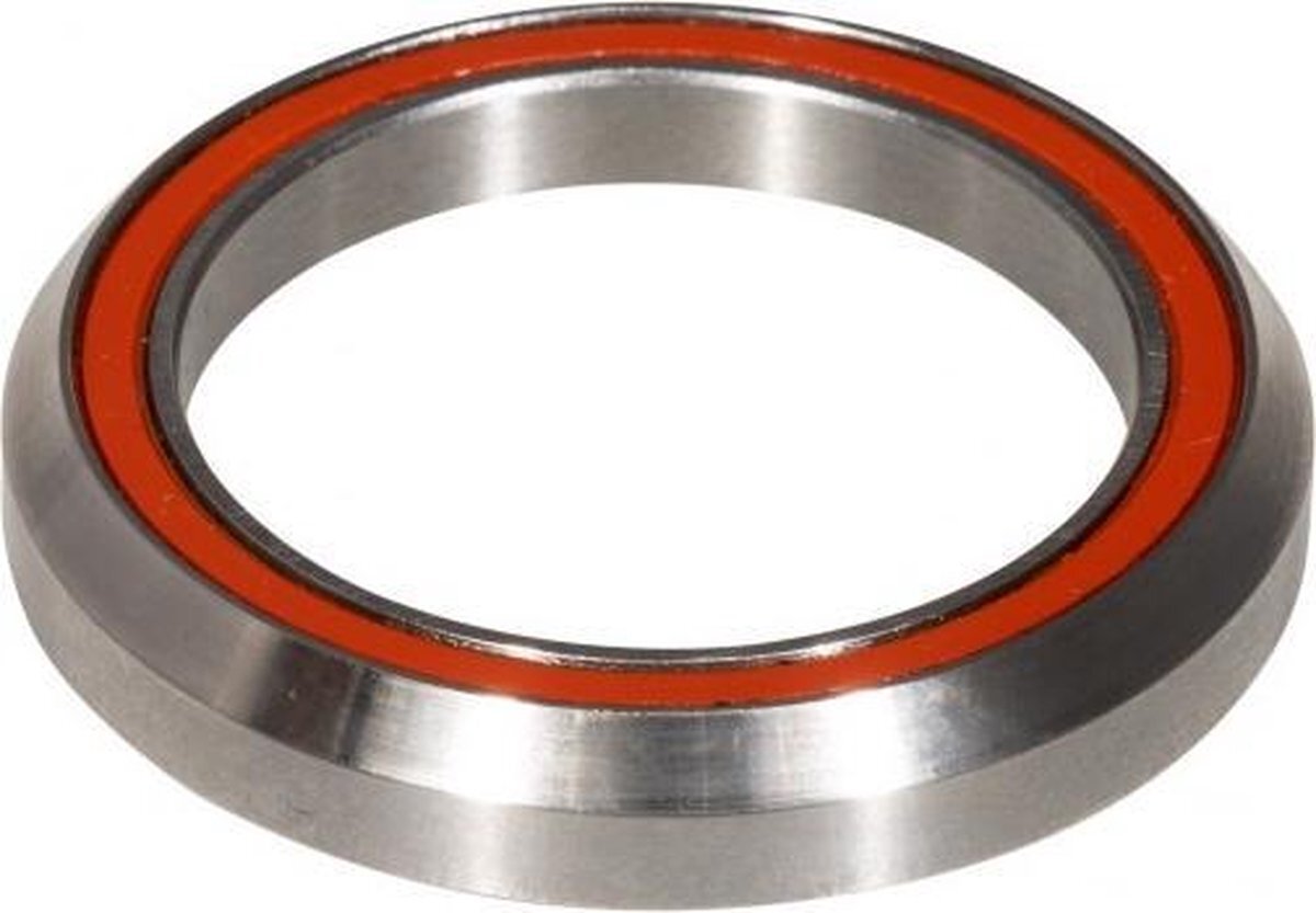 Elvedes balhoofdlager 1 1/8 inch 6,5 mm 45° staal zilver/rood