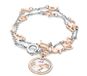 Orphelia Orphlia ZA-7174 - Armband bicolor klok met cijfers - 925 Zilver - parelmoer - 19 cm